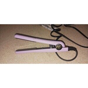 PYT Mini Hair Straightener Flat Iron Pink Ceramic Travel Size Tested Working